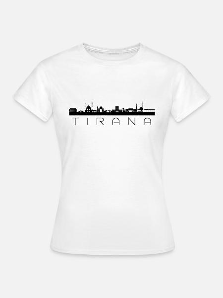 TIRANA CITY - Frauen T-Shirt - Weiß