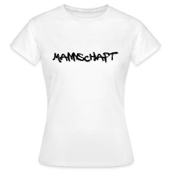 MANNSCHAFT - Frauen T-Shirt - Weiß - Vorne - AI Model Female 172 dark (172cm)