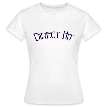 Direct hit - Frauen T-Shirt - Weiß - Vorne - AI Model Female 172 dark (172cm)