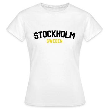 Stockholm - Frauen T-Shirt - Weiß - Vorne - AI Model Female 172 dark (172cm)