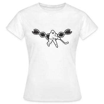Joueurs de hockey sur glace Équipe de hockey sur glace Fan de hockey Hockey sur glace - T-shirt Femme - blanc - Devant - AI Model Female 172 dark (172cm)