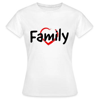 Family - Women's T-Shirt - white - Front - AI Model Female 172 dark (172cm)