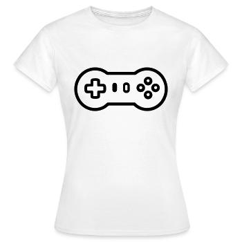 Videospiel-Controller - Frauen T-Shirt - Weiß - Vorne - AI Model Female 172 dark (172cm)