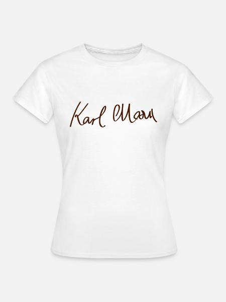 Unterschrift von Karl Marx - Frauen T-Shirt - Weiß