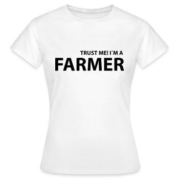 farmer - Frauen T-Shirt - Weiß - Vorne - AI Model Female 172 dark (172cm)