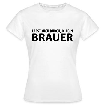 brauer - Frauen T-Shirt - Weiß - Vorne - AI Model Female 172 dark (172cm)