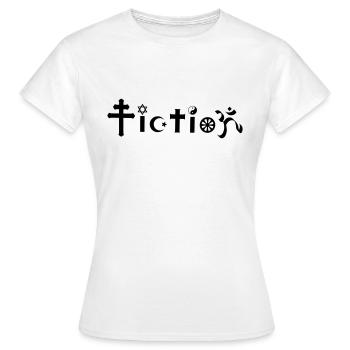 conception de fiction athée - T-shirt Femme - blanc - Devant - AI Model Female 172 dark (172cm)