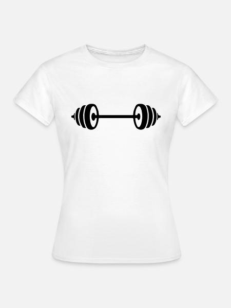 weights design - Frauen T-Shirt - Weiß