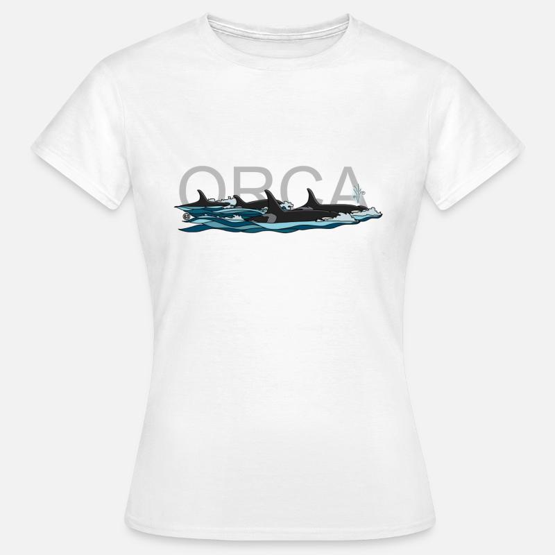 Orca with text - Women's T-Shirt - white