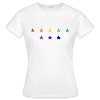 arc-en-ciel anti pis - T-shirt Femme - blanc - Devant - AI Model Female 172 dark (172cm)