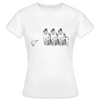 Maori with Kiwi - Women's T-Shirt - white - Front - AI Model Female 172 dark (172cm)