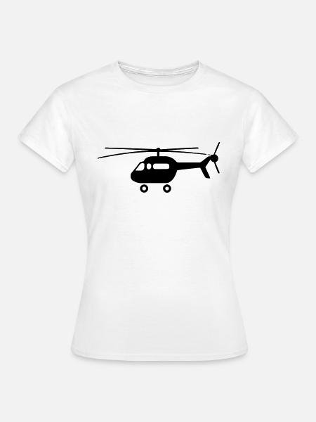 Hubschrauber - Frauen T-Shirt - Weiß