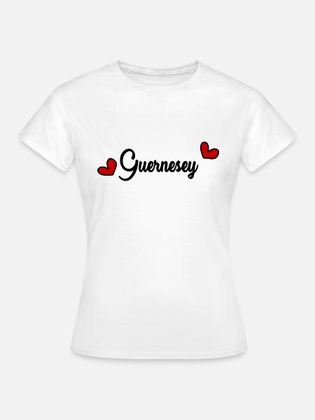 GUERNSEY. INSEL - Frauen T-Shirt - Weiß