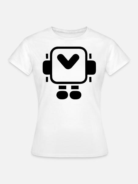 Kleiner Roboter - Frauen T-Shirt - Weiß