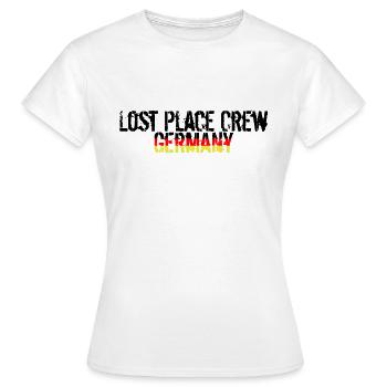 Lost Place Crew Germany - T-shirt Femme - blanc - Devant - AI Model Female 172 dark (172cm)