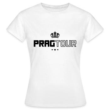 prag tour - Frauen T-Shirt - Weiß - Vorne - AI Model Female 172 dark (172cm)