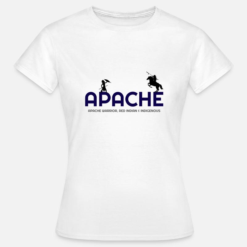 Alles über Apache, Apache Indian, Apache hoodies, A - Frauen T-Shirt - Weiß