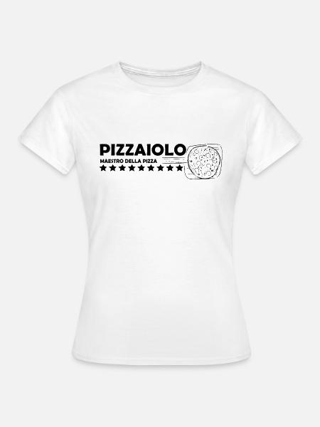 Meister der Pizza, Pizzaiolo - Frauen T-Shirt - Weiß