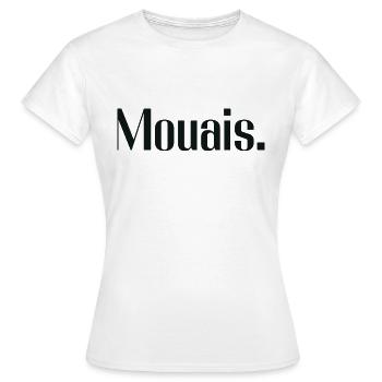 Mouais. | Cadeau pour ados ou râleurs - T-shirt Femme - blanc - Devant - AI Model Female 172 dark (172cm)
