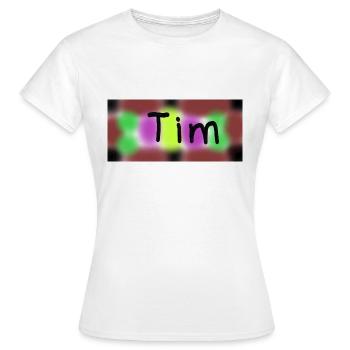 Tim2 - Frauen T-Shirt - Weiß - Vorne - AI Model Female 172 dark (172cm)
