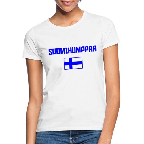 Suomihumppaa Suomen lipulla - Naisten t-paita