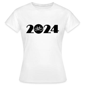 Radtour 2024, Mountainbike 2024, Fahrrad 2024 - Frauen T-Shirt - Weiß - Vorne - AI Model Female 172 dark (172cm)