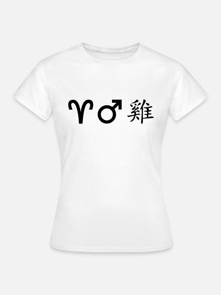 widder mars hahn - Frauen T-Shirt - Weiß