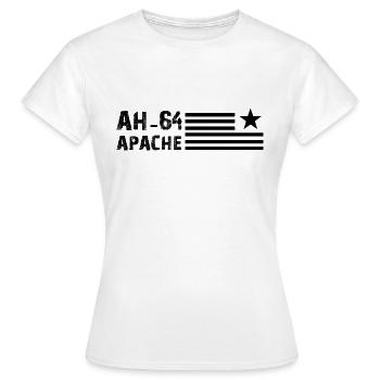 AH 64 Apache USA - Frauen T-Shirt - Weiß - Vorne - AI Model Female 172 dark (172cm)