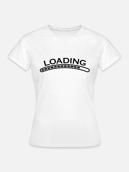 loading ladebalken - Frauen T-Shirt - Weiß
