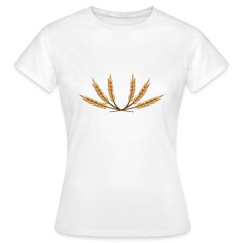Grain wreath - Women's T-Shirt - white - Front - AI Model Female 172 dark (172cm)