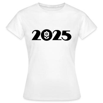 Jardinier 2025, Fleuriste 2025, Horticulture 2025 - T-shirt Femme - blanc - Devant - AI Model Female 172 dark (172cm)