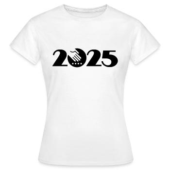 Agriculteur 2025, Jardinier 2025, Agriculteur 2025 - T-shirt Femme - blanc - Devant - AI Model Female 172 dark (172cm)
