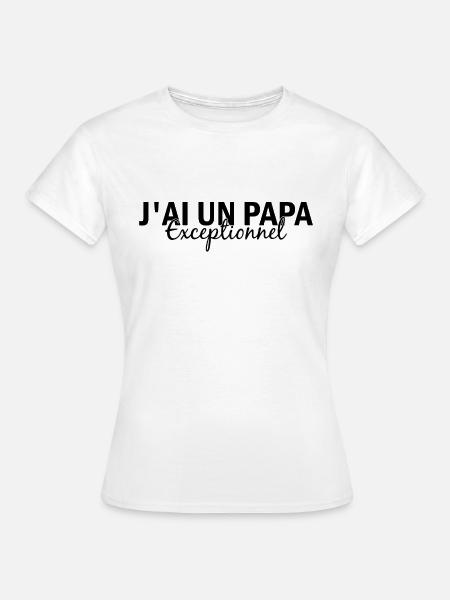 Außergewöhnlicher Vater - Frauen T-Shirt - Weiß
