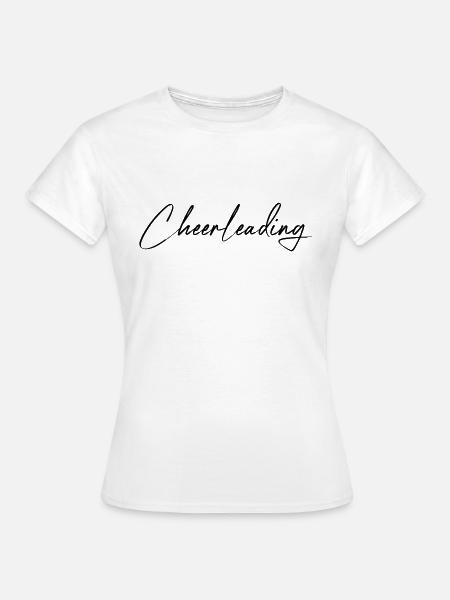 Cheerleading Schriftzug - Frauen T-Shirt - Weiß