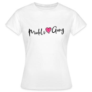 maedels gang heart - Frauen T-Shirt - Weiß - Vorne - AI Model Female 172 dark (172cm)