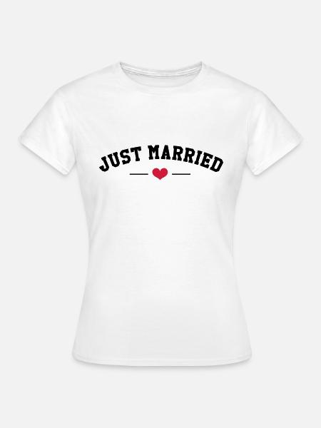 Frisch verheiratet - Frauen T-Shirt - Weiß