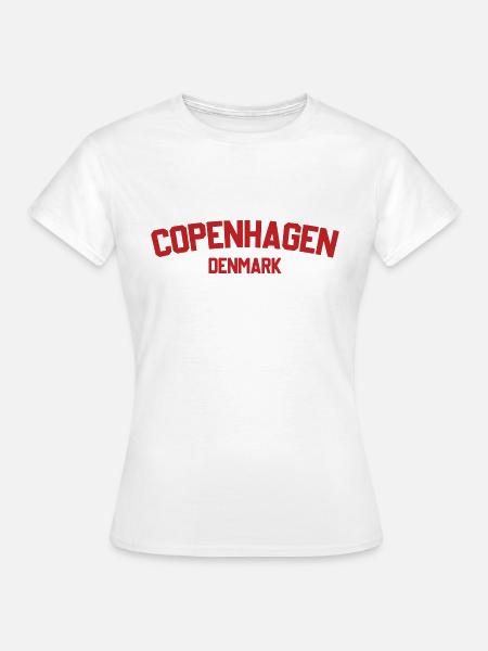 Kopenhagen, Dänemark - Frauen T-Shirt - Weiß