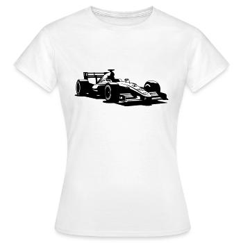 Rennwagen - Frauen T-Shirt - Weiß - Vorne - AI Model Female 172 dark (172cm)