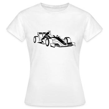 Rennwagen - Frauen T-Shirt - Weiß - Vorne - AI Model Female 172 dark (172cm)