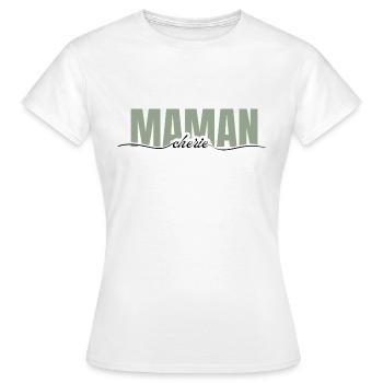 Mommy Darling - Mom Gift - Women's T-Shirt - white - Front - AI Model Female 172 dark (172cm)
