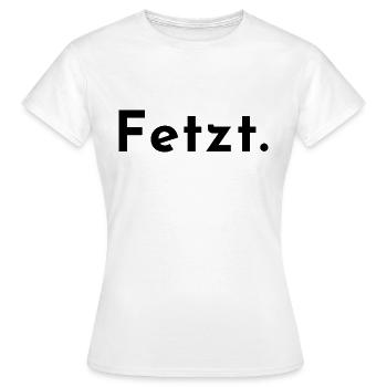 Shreds. One word, one shirt. - Women's T-Shirt - white - Front - AI Model Female 172 dark (172cm)