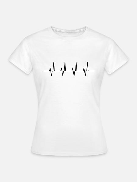 herz frequenz - Frauen T-Shirt - Weiß