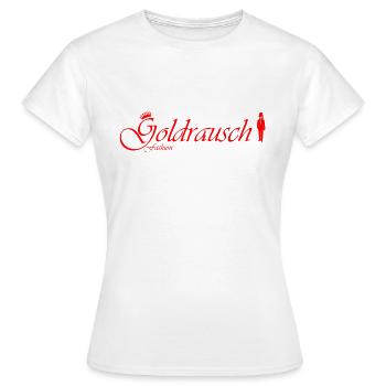 goldrausch fashion - Frauen T-Shirt - Weiß - Vorne - AI Model Female 172 dark (172cm)