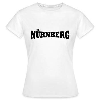 Nuremberg lettering - Women's T-Shirt - white - Front - AI Model Female 172 dark (172cm)