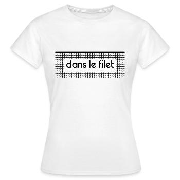Im Netz Let Net - anpassbar - Frauen T-Shirt - Weiß - Vorne - AI Model Female 172 dark (172cm)
