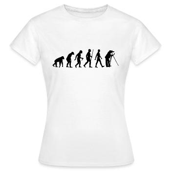 Evolution Fotograf - Frauen T-Shirt - Weiß - Vorne - AI Model Female 172 dark (172cm)