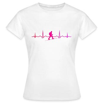 Ski Ski Mountaineering Ski Tour Ski Touring - Women's T-Shirt - white - Front - AI Model Female 172 dark (172cm)