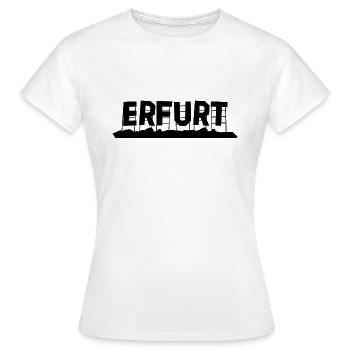 Erfurt - Frauen T-Shirt - Weiß - Vorne - AI Model Female 172 dark (172cm)