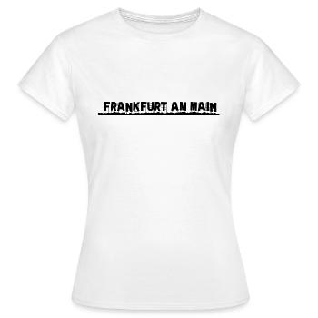 Frankfurt am Main - Frauen T-Shirt - Weiß - Vorne - AI Model Female 172 dark (172cm)
