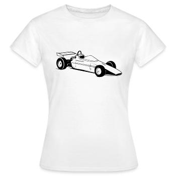 Rennwagen - Frauen T-Shirt - Weiß - Vorne - AI Model Female 172 dark (172cm)